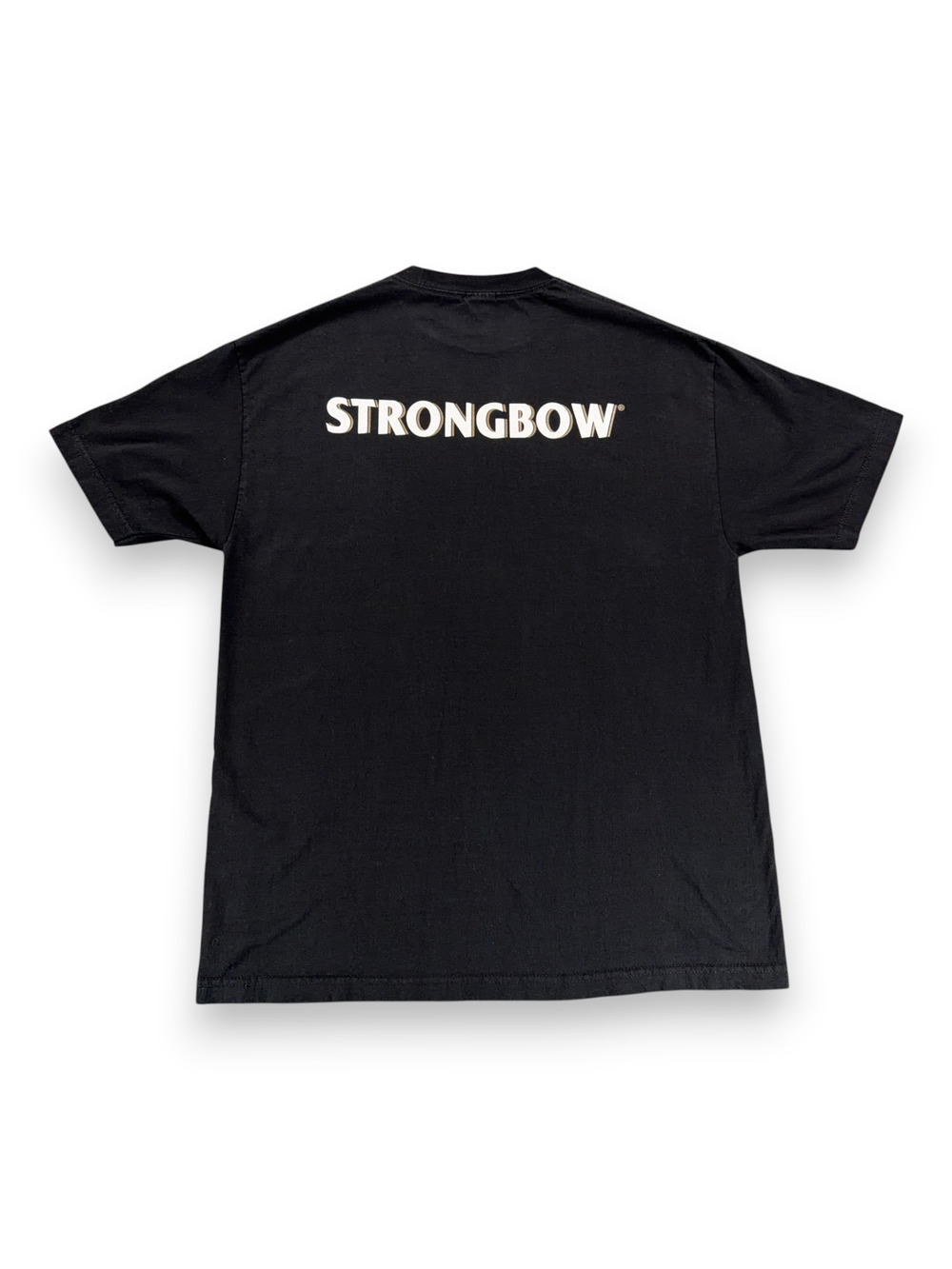 Vintage Strongbow Cider Shirt Adult EXTRA LARGE Black Promo Bar Tavern Logo Y2K